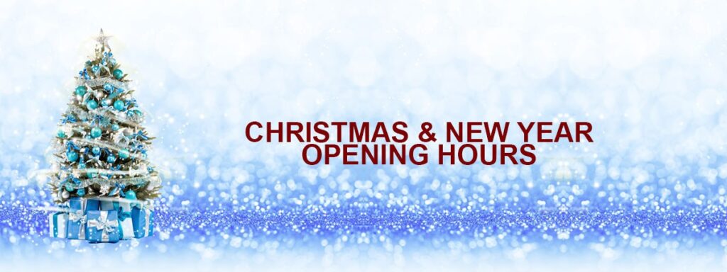 Christmas & New Year Opening Hours at dana quinlan salon bournemouth